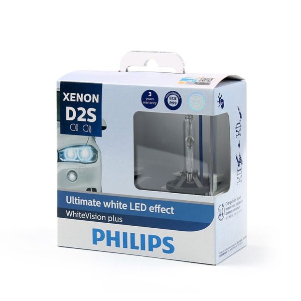 Philips Xenon D2S WhiteVision 5000K + 120%