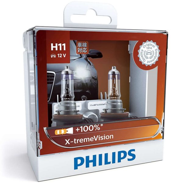 Philips H11 X-Treme Vision + 100%