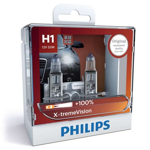 Philips H1 X-Treme Vision + 100%