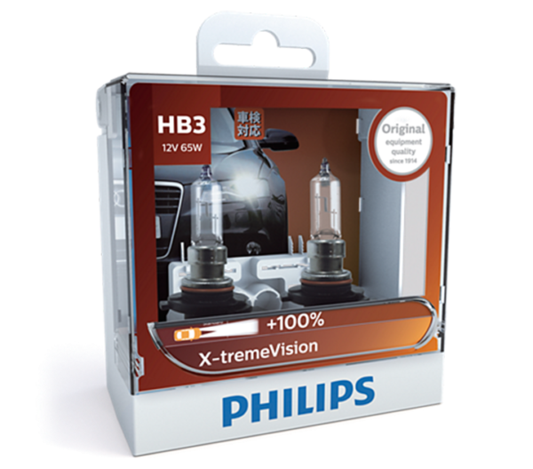 Philips Hb3 X-Treme Vision + 100%