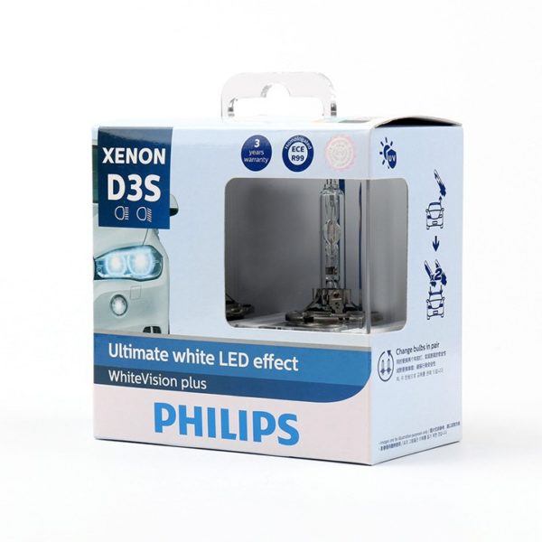 Philips Xenon D3S WhiteVision 5000K + 120%