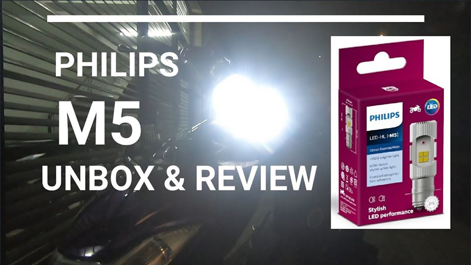 Đèn Philips led M5 + 100%