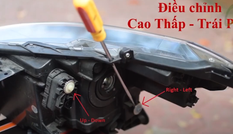 VIDEO hướng dẫn điều chỉnh đèn pha cos ô tô ,chỉnh cao thấp,trái phải