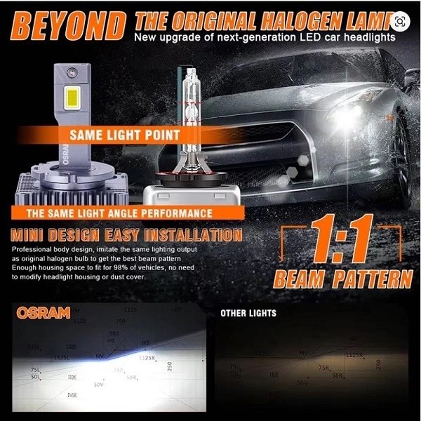 LED OSRAM D1S/D3S: Thay Thế Trực Tiếp Xenon Đời Cũ, Sáng Tức Thì - Ảnh 4